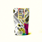 LSR Pods pack, back — POD LIFE panel, 25 compostable Nespresso-compatible pods, Lonsdale Street Roasters Canberra