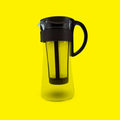 Hario Cold Brew Coffee Pot, 1L glass carafe with black lid and mesh filter — Lonsdale Street Roasters